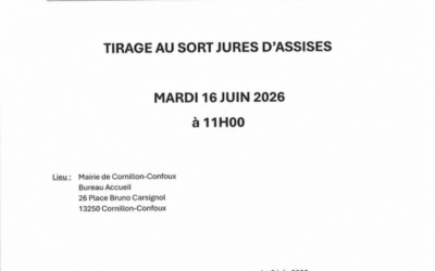 TIRAGE AU SORT JURÉS D&rsquo;ASSISES